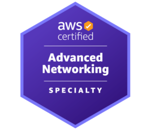 AWS Certified Advanced Networking Specialty badge.