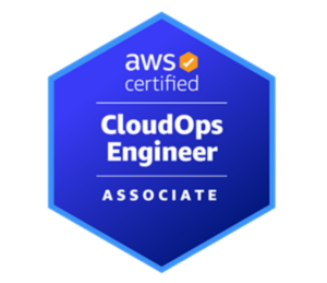 AWS Certified CloudOps Engineer Associate badge.