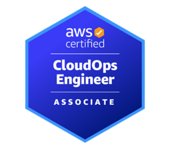 AWS Certified CloudOps Engineer Associate badge.