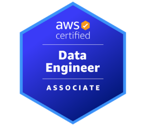 AWS Certified Data Engineer Associate badge.