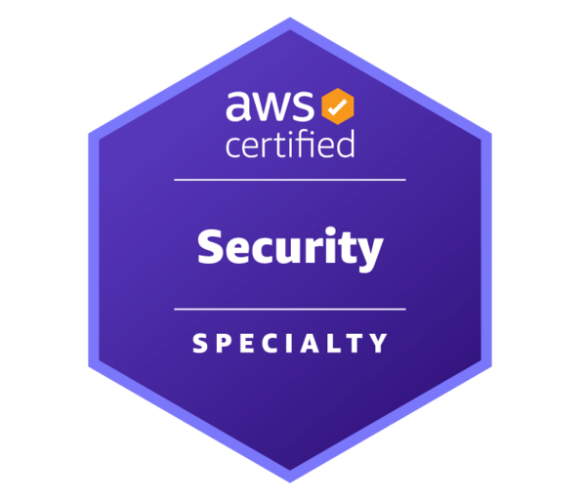 AWS Certified Security Specialty badge.