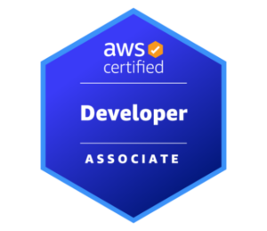 AWS Certified Developer Associate badge.