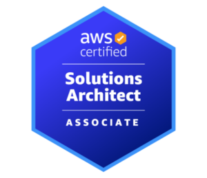 AWS Certified Solutions Architect Associate badge.