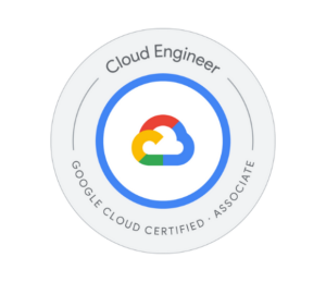 Google Cloud Certified Associate badge for Cloud Engineer.