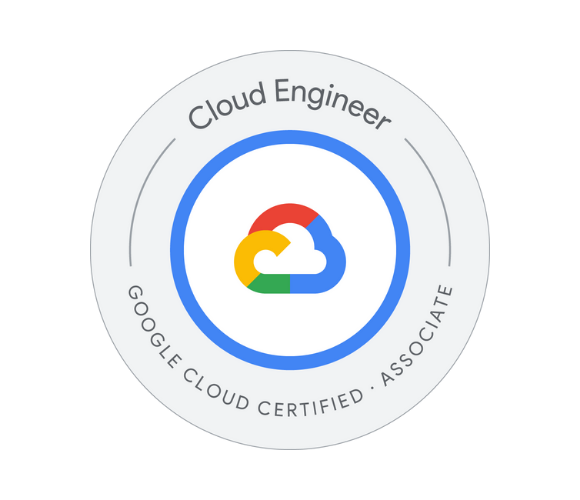 Google Cloud Certified Associate badge for Cloud Engineer.
