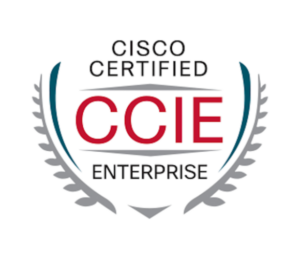 Cisco Certified CCIE Enterprise badge.