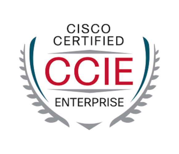 Cisco Certified CCIE Enterprise badge.