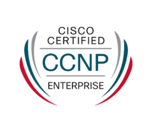 Cisco Certified CCNP Enterprise badge.