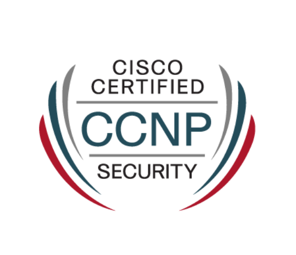 Cisco Certified CCNP Security badge.