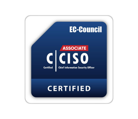 EC-Council Associate CISO certification badge.