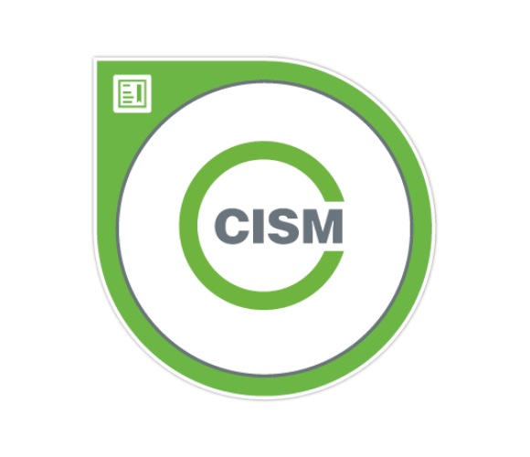 CISM certification badge.