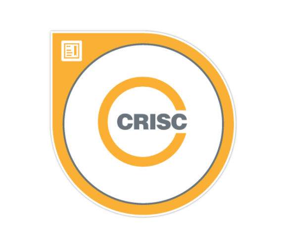 CRISC certification badge.
