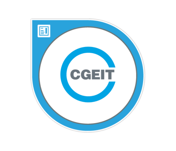CGEIT certification badge.
