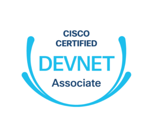 Cisco Certified DevNet Associate badge.