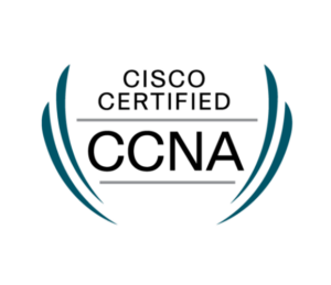 Cisco Certified Network Associate (CCNA) badge.