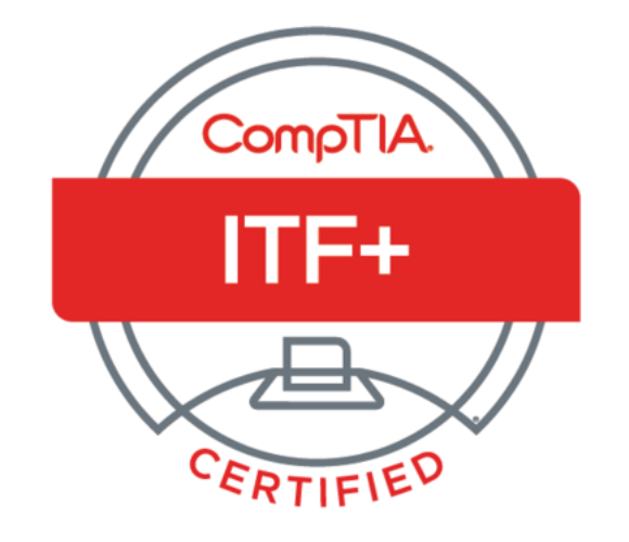 CompTIA ITF+ Certified badge.