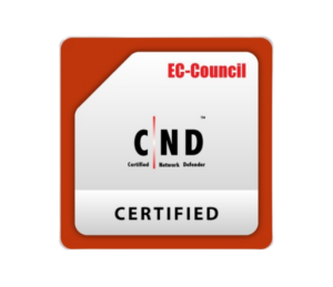 EC-Council Certified Network Defender (CND) certification badge.
