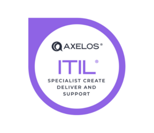 AXELOS ITIL® Specialist badge: Create, Deliver and Support.