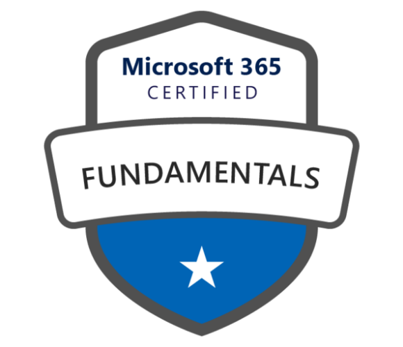 Microsoft 365 Certified Fundamentals badge.