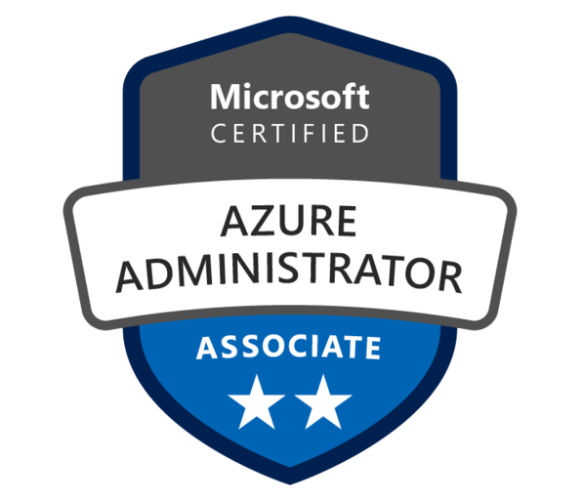 Microsoft Certified Azure Administrator Associate badge.