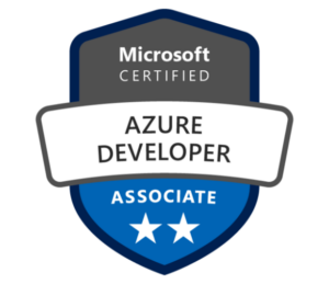 Microsoft Certified Azure Developer Associate badge.