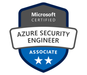 Microsoft Certified Azure Security Engineer Associate badge.