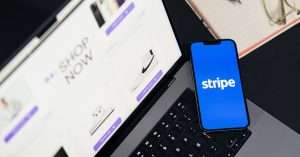 A person using a smartphone for online shopping checkout